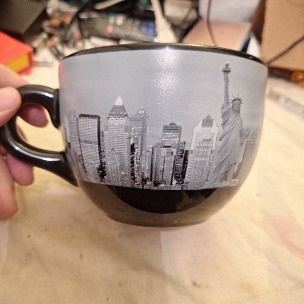 New York Skyline NYC Souvenir Coffee Mug Or Soup Bowl City Merchandise 5” X 3.5”